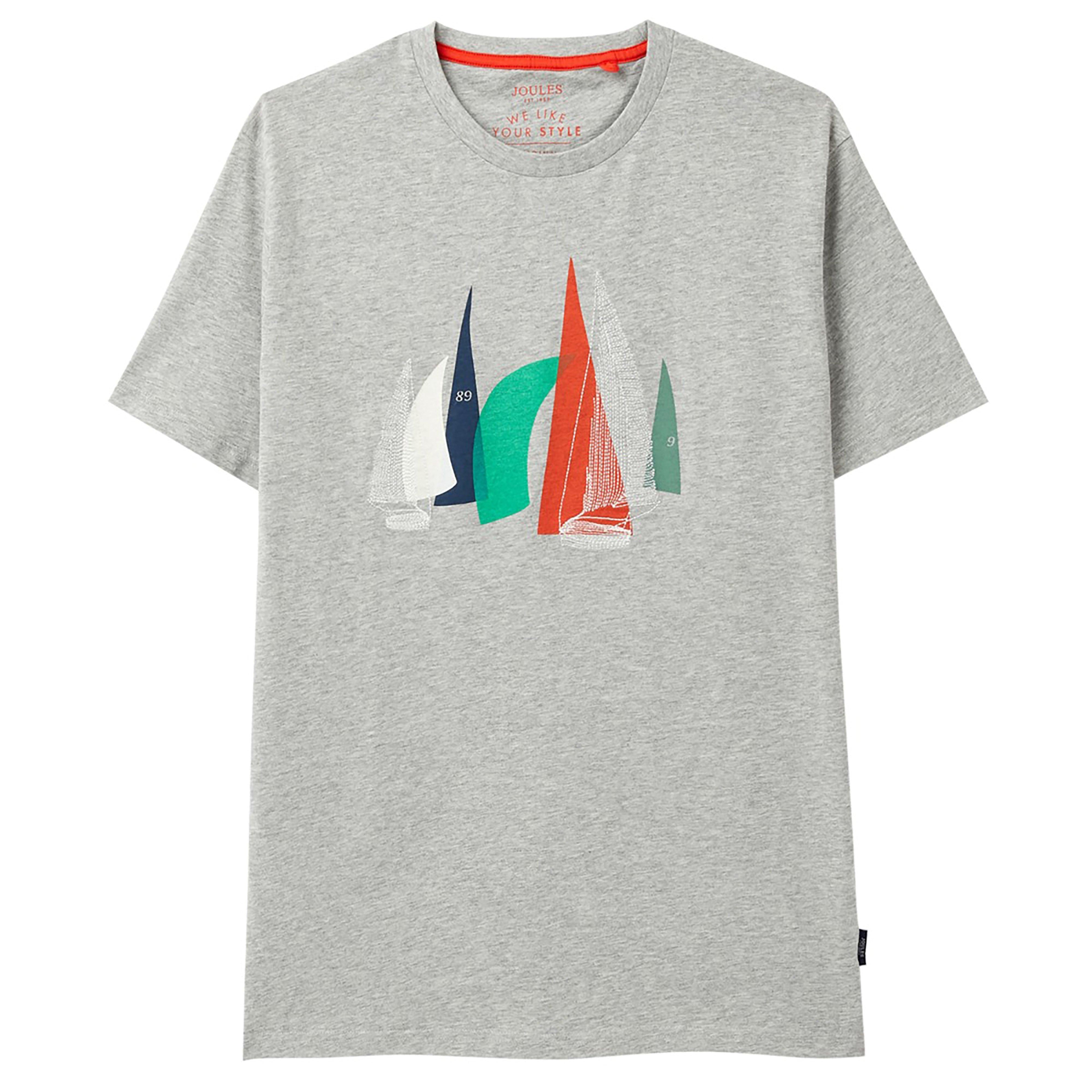 Mens Flynn Tee Grey Marl