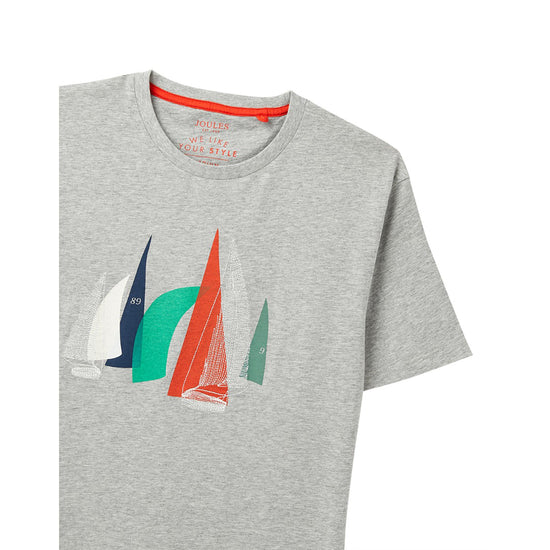 Mens Flynn Tee Grey Marl