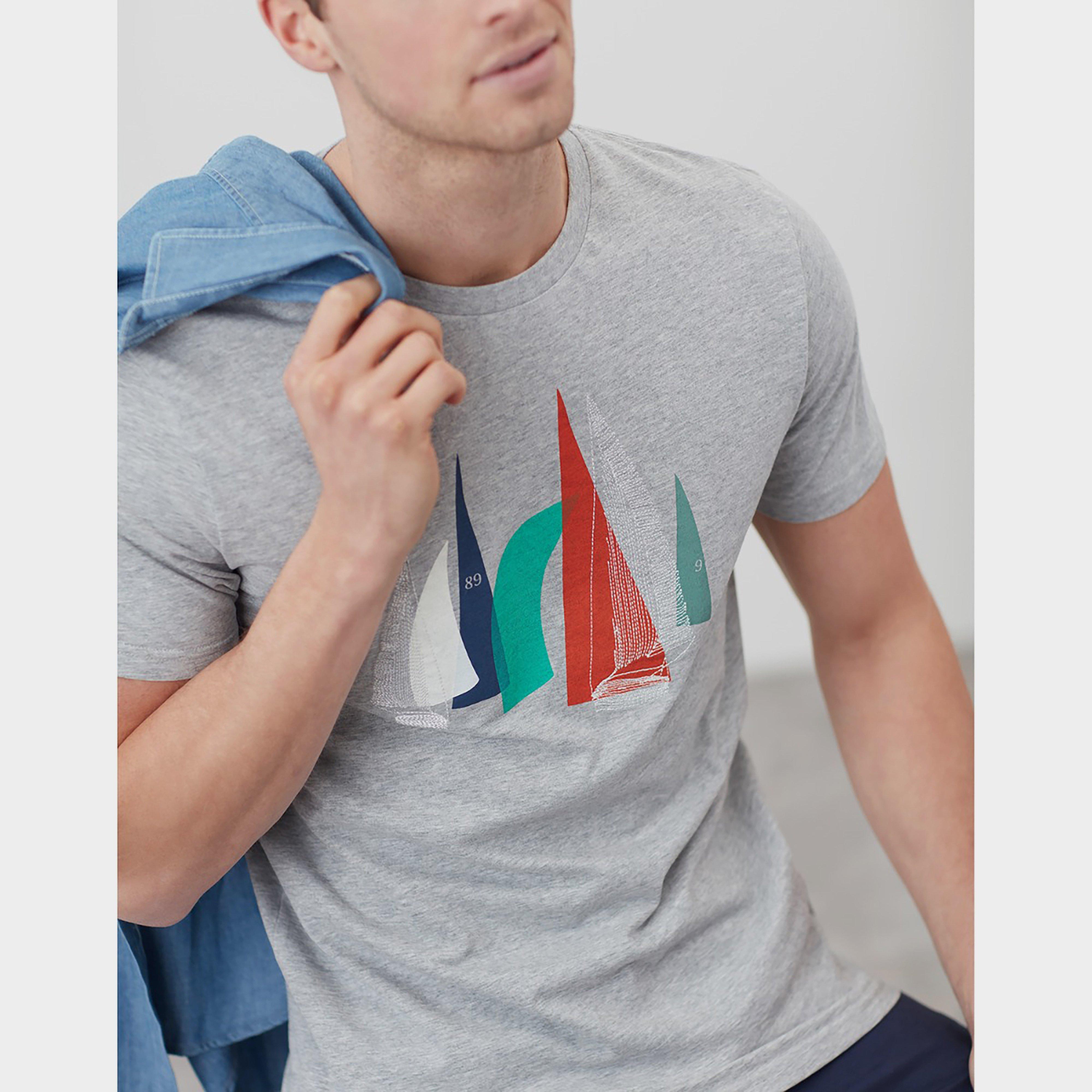 Mens Flynn Tee Grey Marl