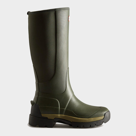 Womens Balmoral Hybrid Tall Wellington Boots Olive