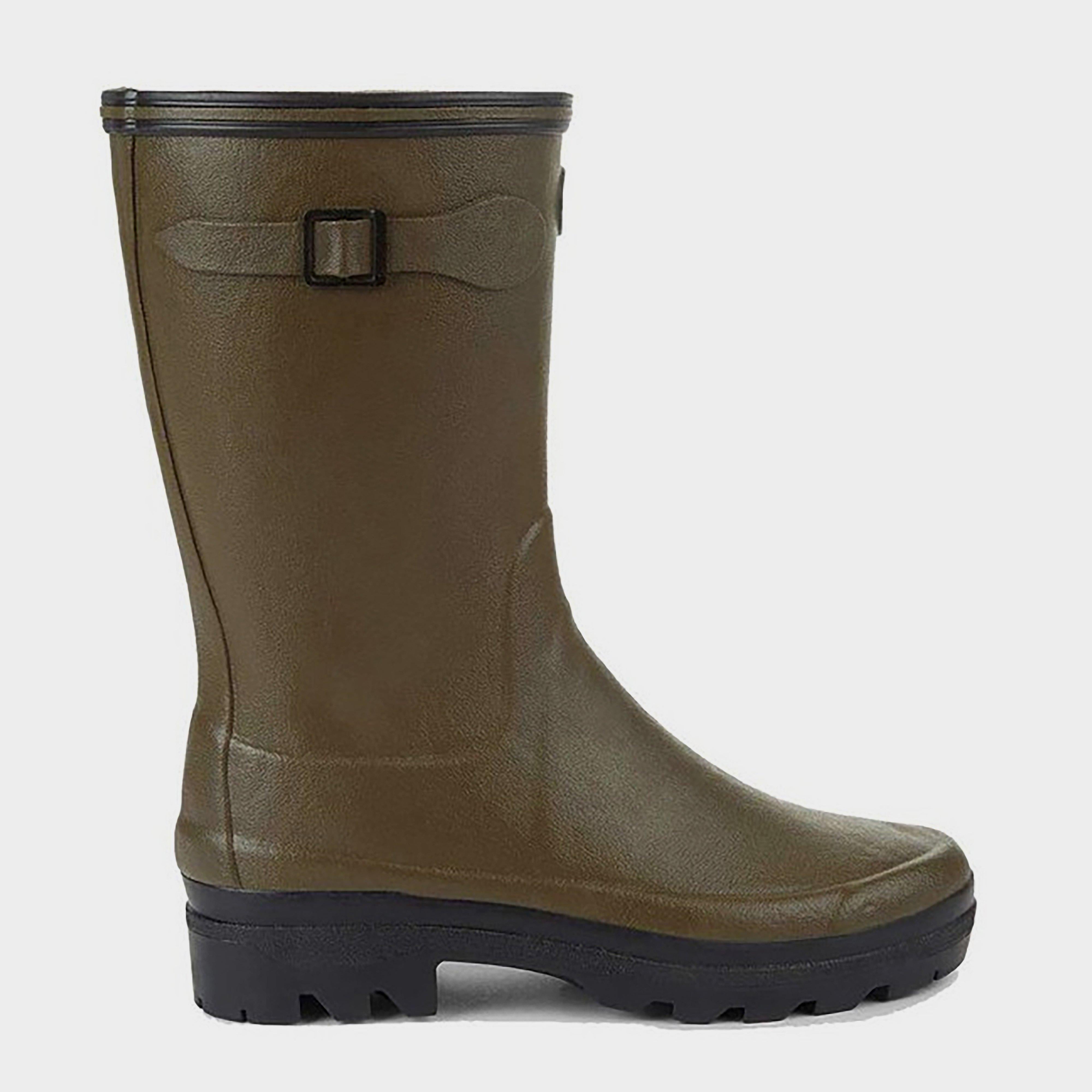 Womens Giverny Jersey Lined Bottillon Ankle Boots Vert Chameau