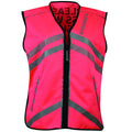 Adults Reflective Waistcoat Pink