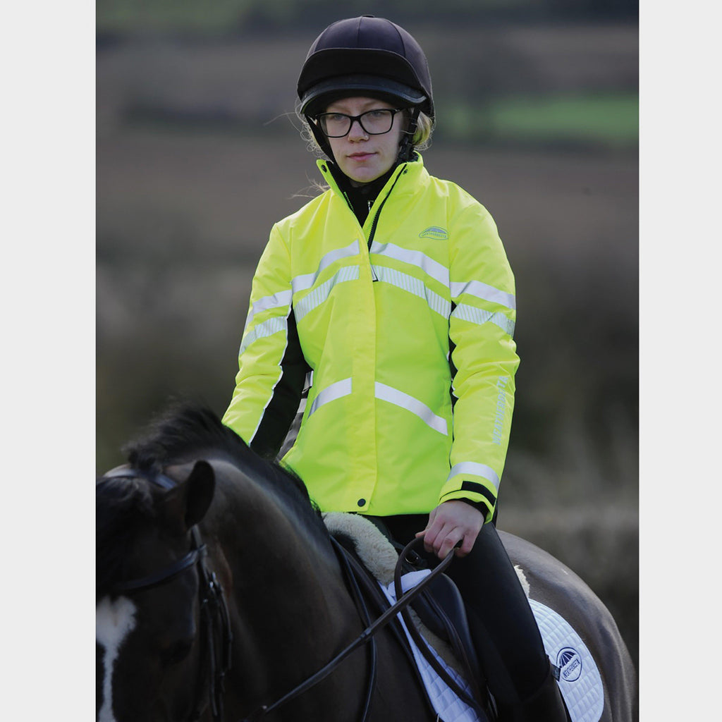 Childs Reflective Heavy Padded Waterproof Jacket Yellow