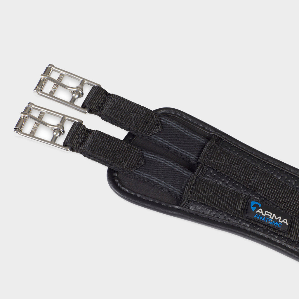 Anti-Chafe Anatomic Elasticated GP Girth Black