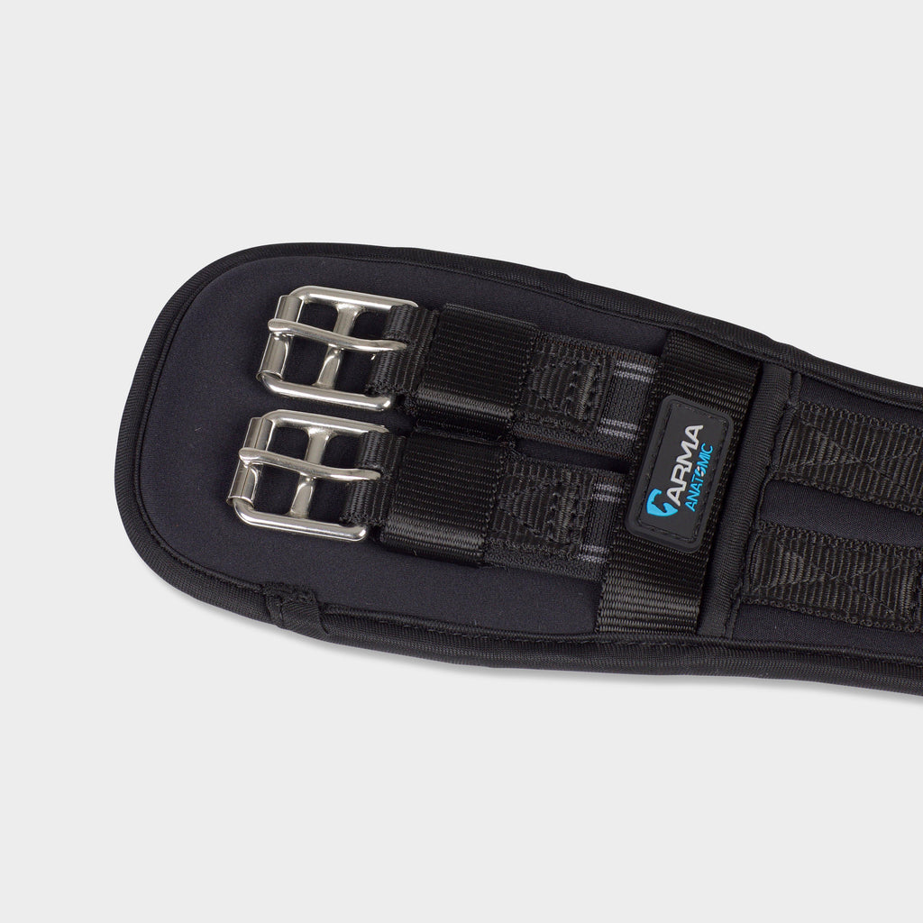Memory Foam Elasticated Dressage Girth Black