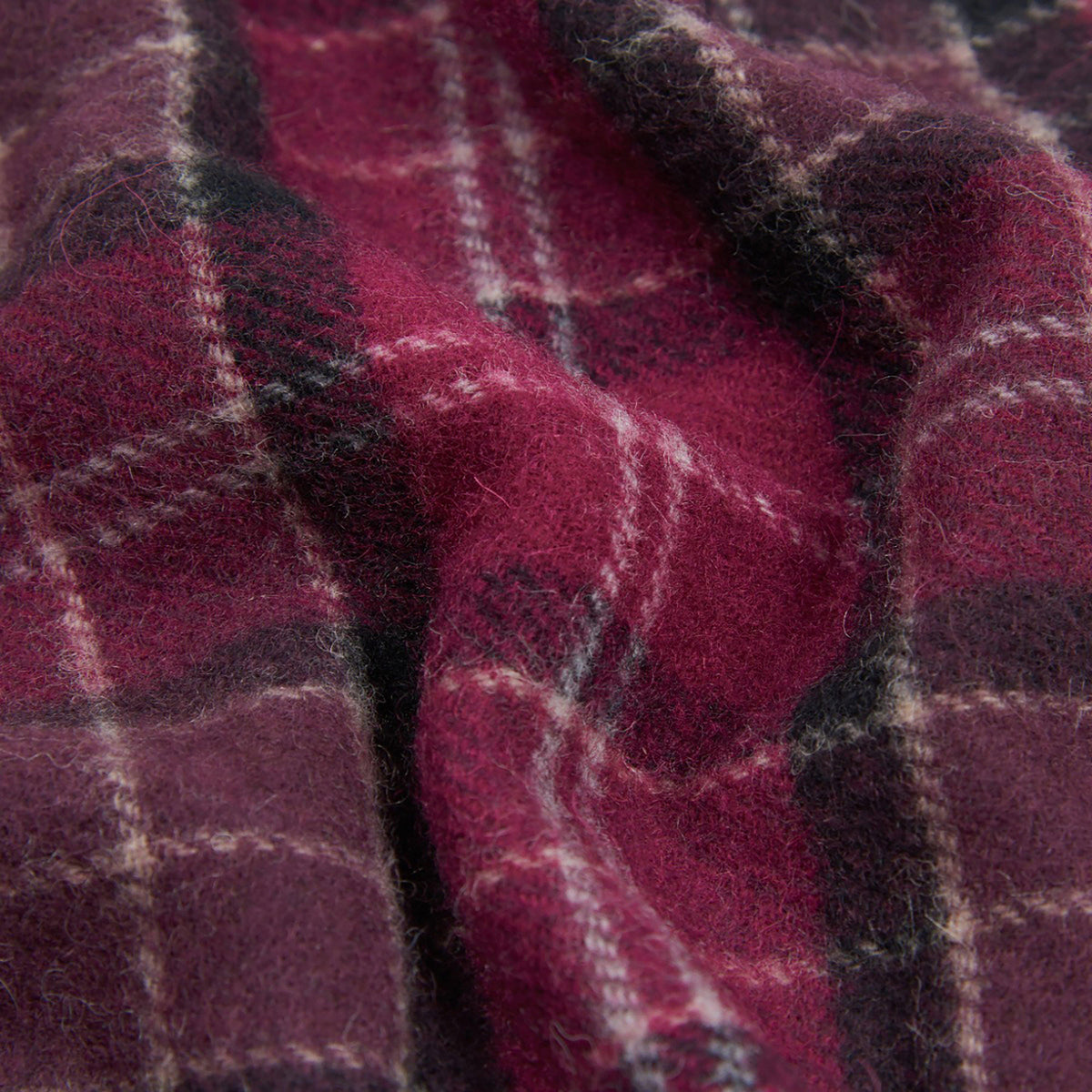 Tartan Lambswool Scarf Winter Red Tartan