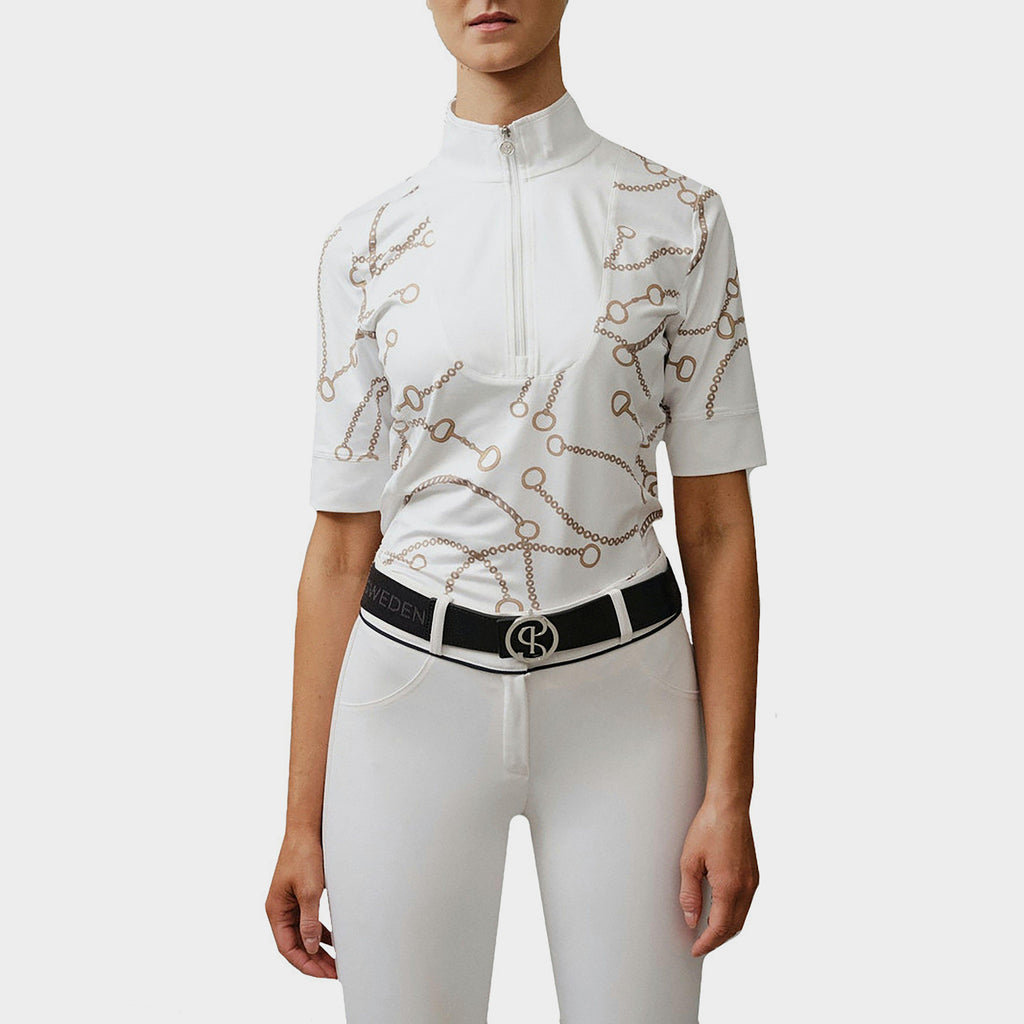 Womens Hill Competition Short Sleeved Shirt White