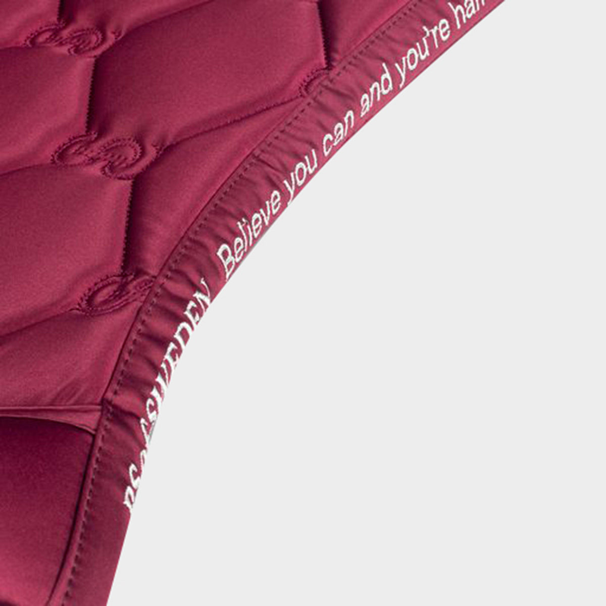 Signature Dressage Pad Wine With Night Rose Binding