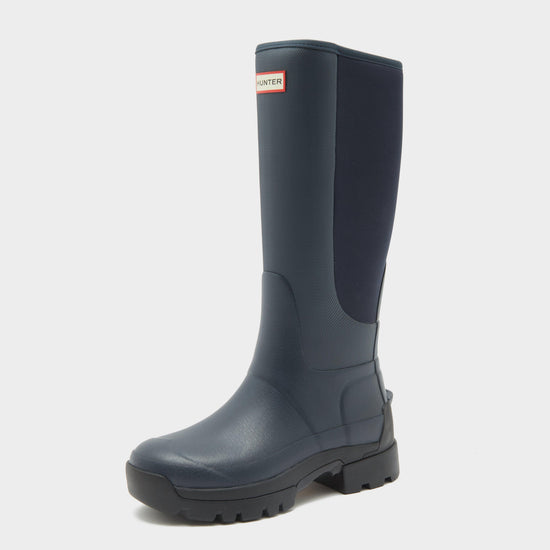 Womens Balmoral Field Hybrid Tall Wellington Boots Navy