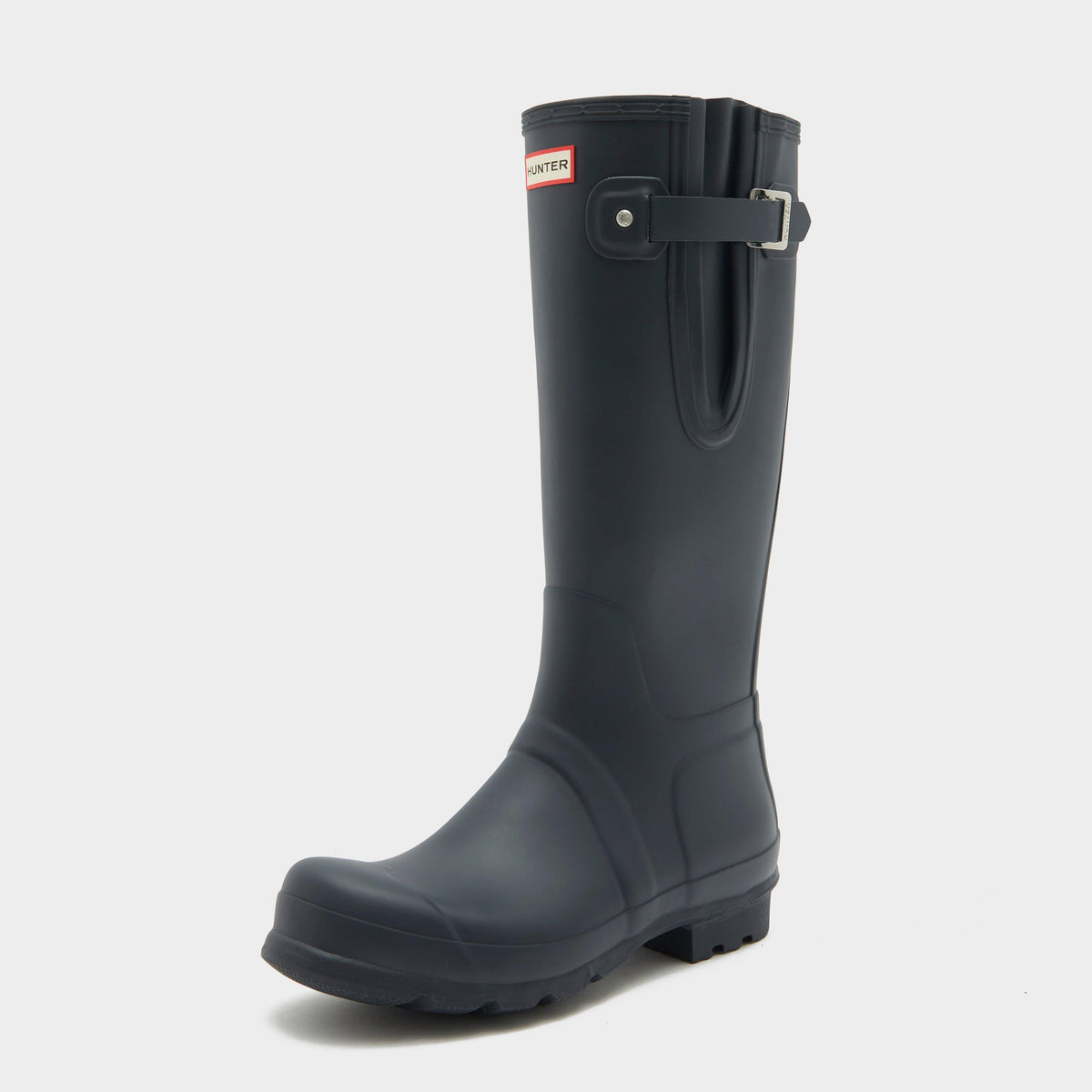Mens Original Tall Side Adjust Wellington Boots Navy