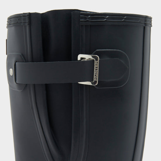 Mens Original Tall Side Adjust Wellington Boots Navy