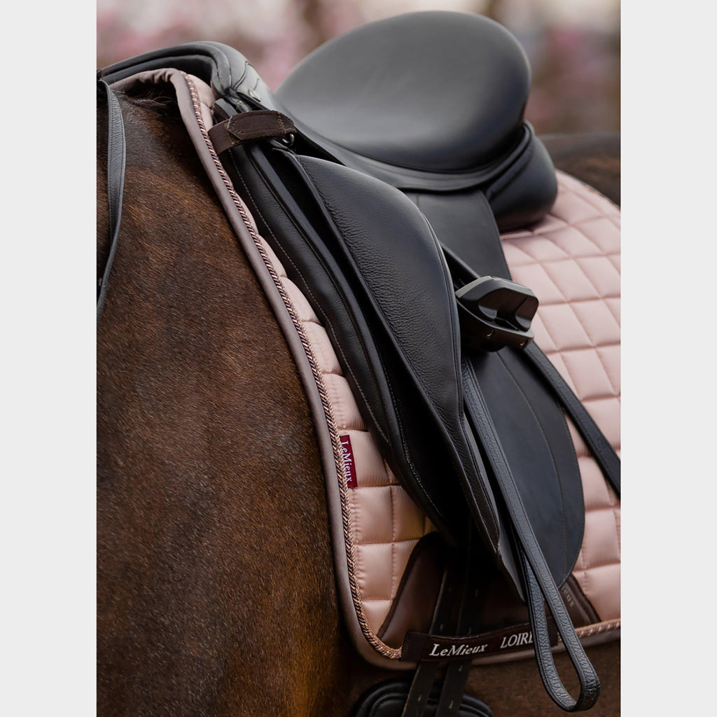 Loire Satin Dressage Saddle Pad Rose