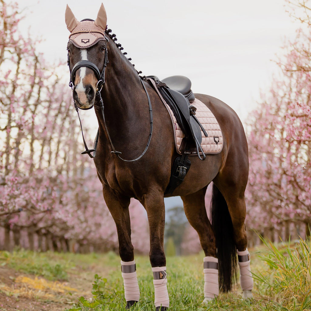 Loire Satin Dressage Saddle Pad Rose
