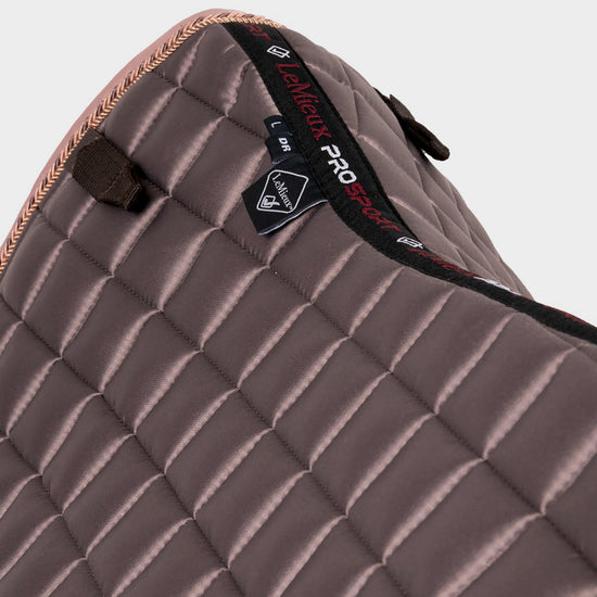 Loire Satin Dressage Saddle Pad Truffle