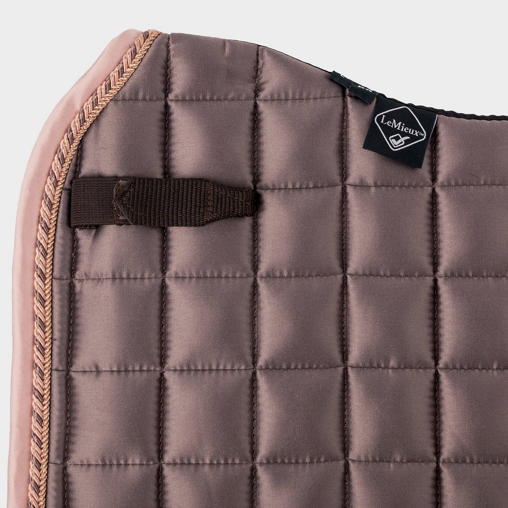 Loire Satin Dressage Saddle Pad Truffle