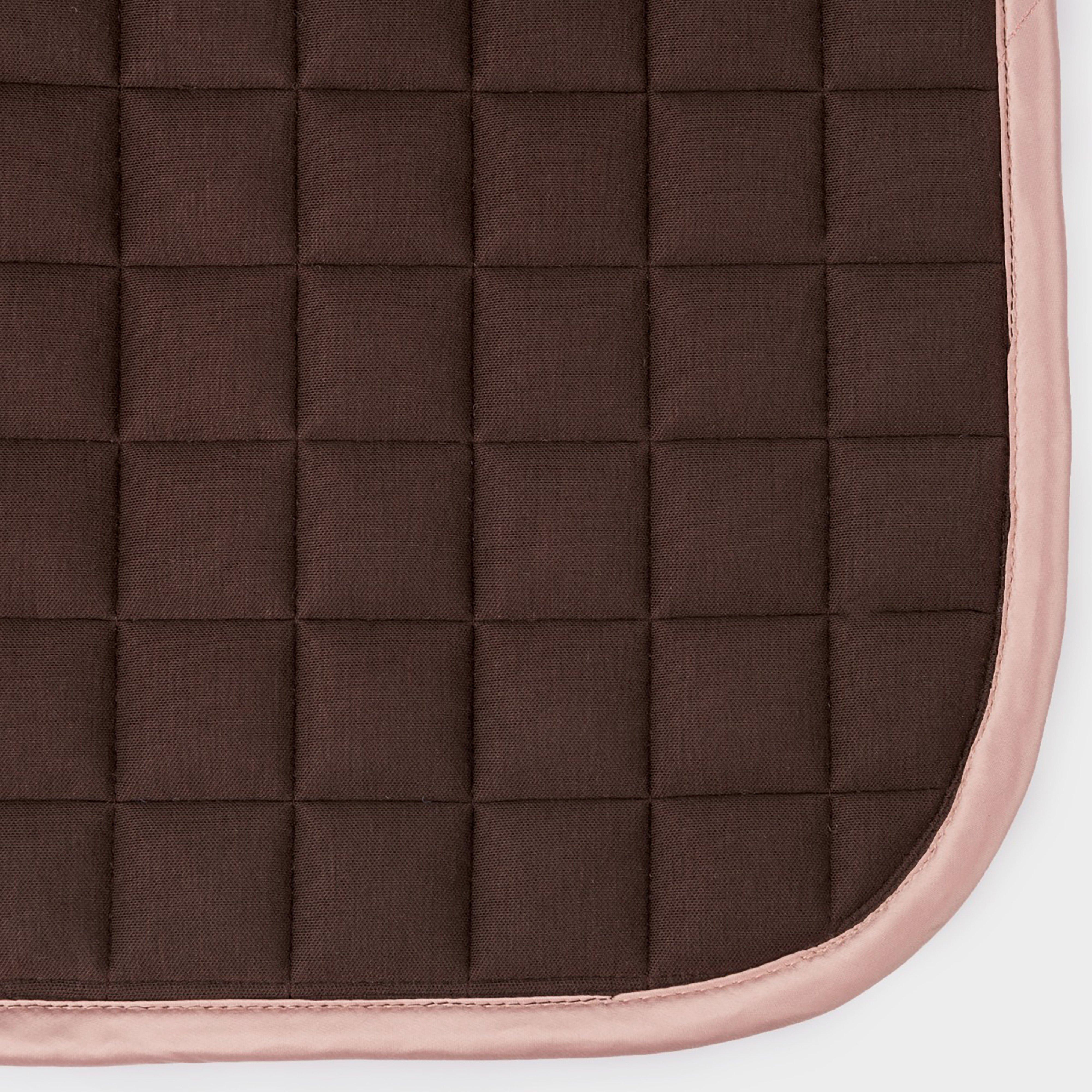 Loire Satin Dressage Saddle Pad Truffle