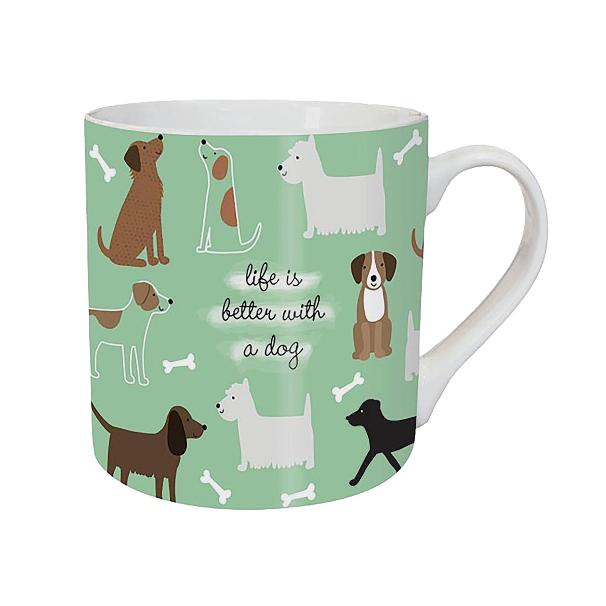 Chunky Mug Playful Dogs