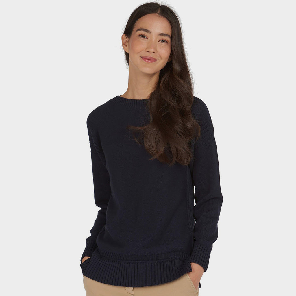 Womens Sailboat Knit Navy