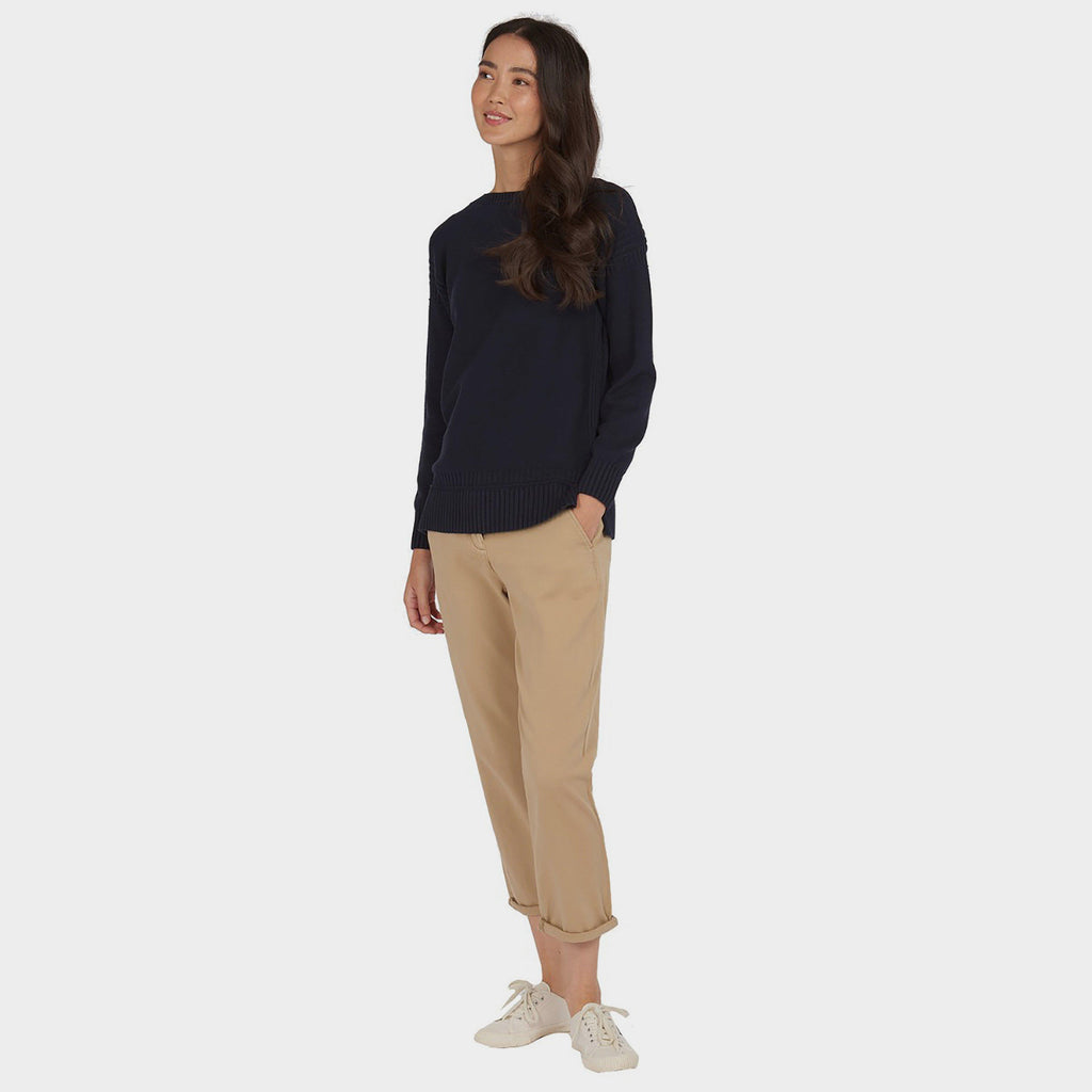 Womens Sailboat Knit Navy