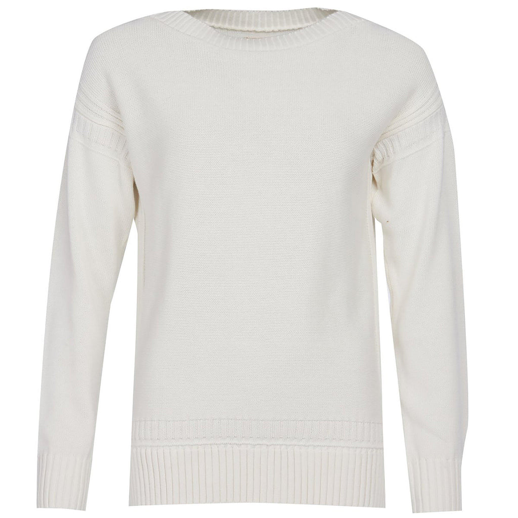 Womens Sailboat Knit Off White