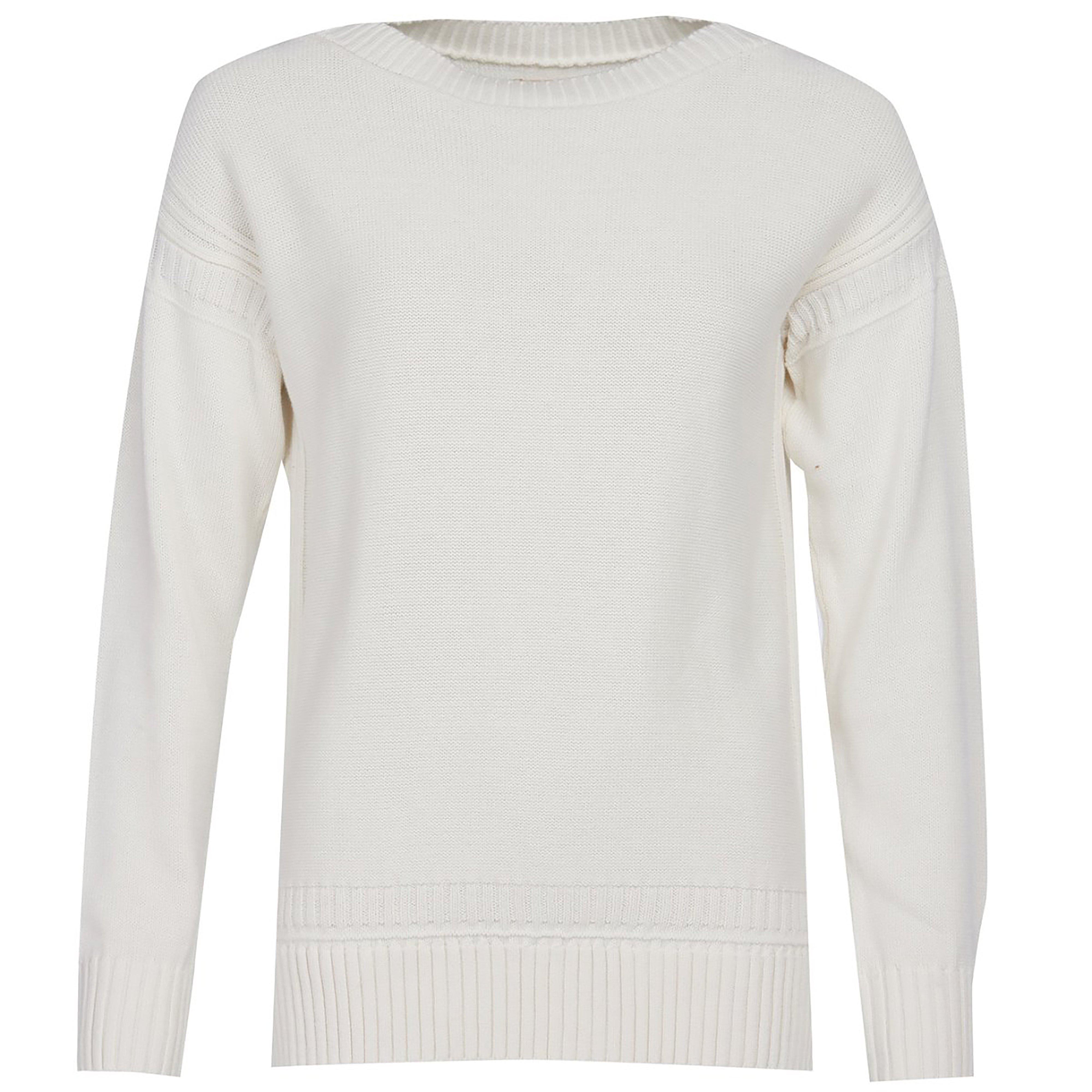 Womens Sailboat Knit Off White