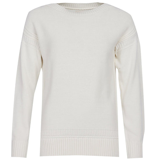 Womens Sailboat Knit Off White