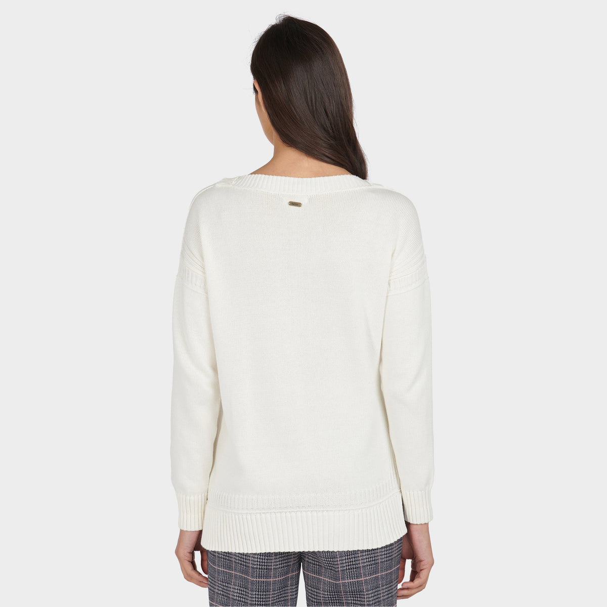 Womens Sailboat Knit Off White