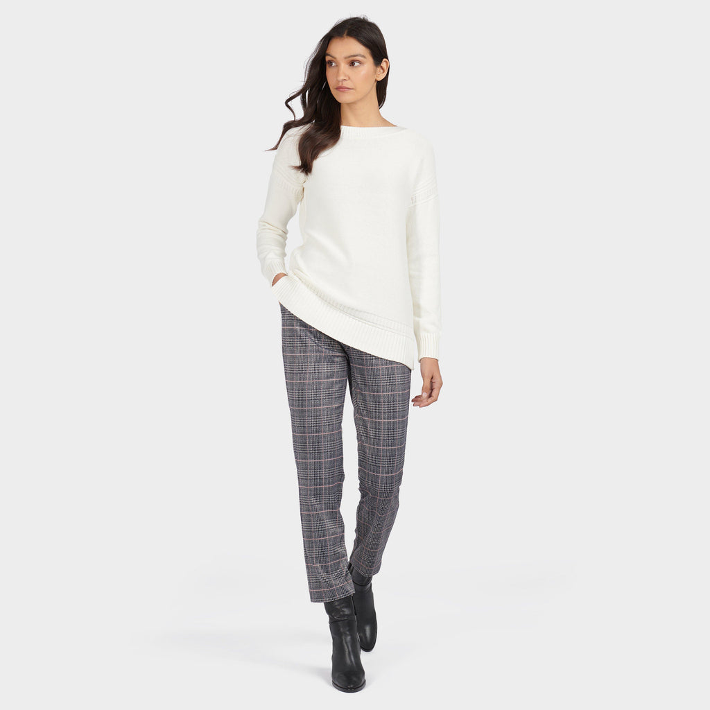Womens Sailboat Knit Off White