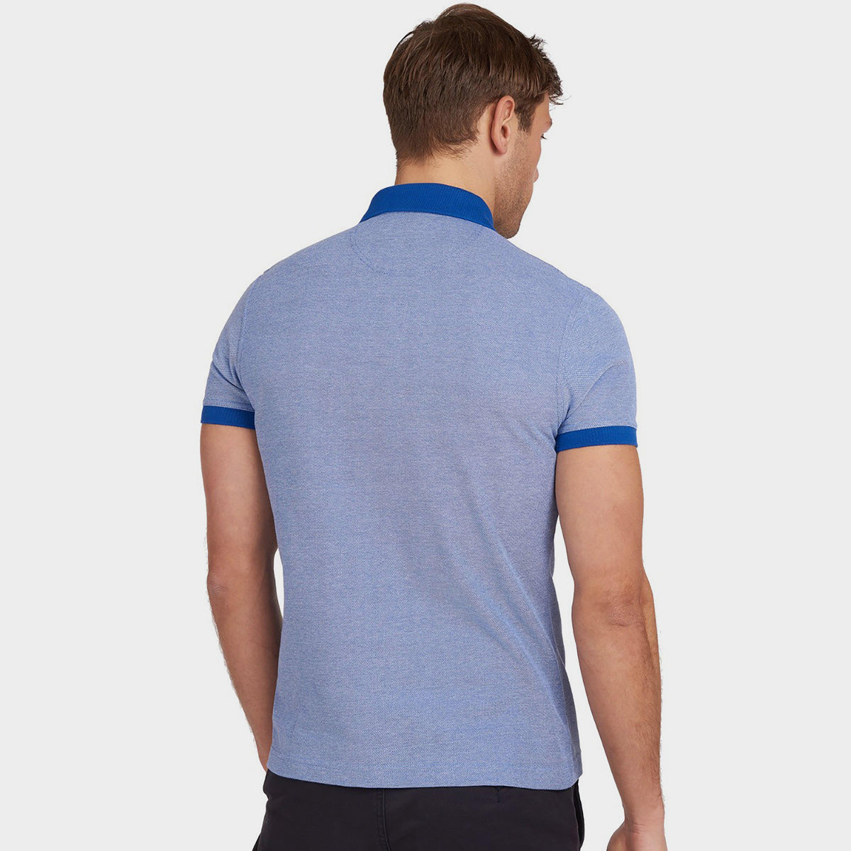 Mens Sports Polo Mix Electric Blue