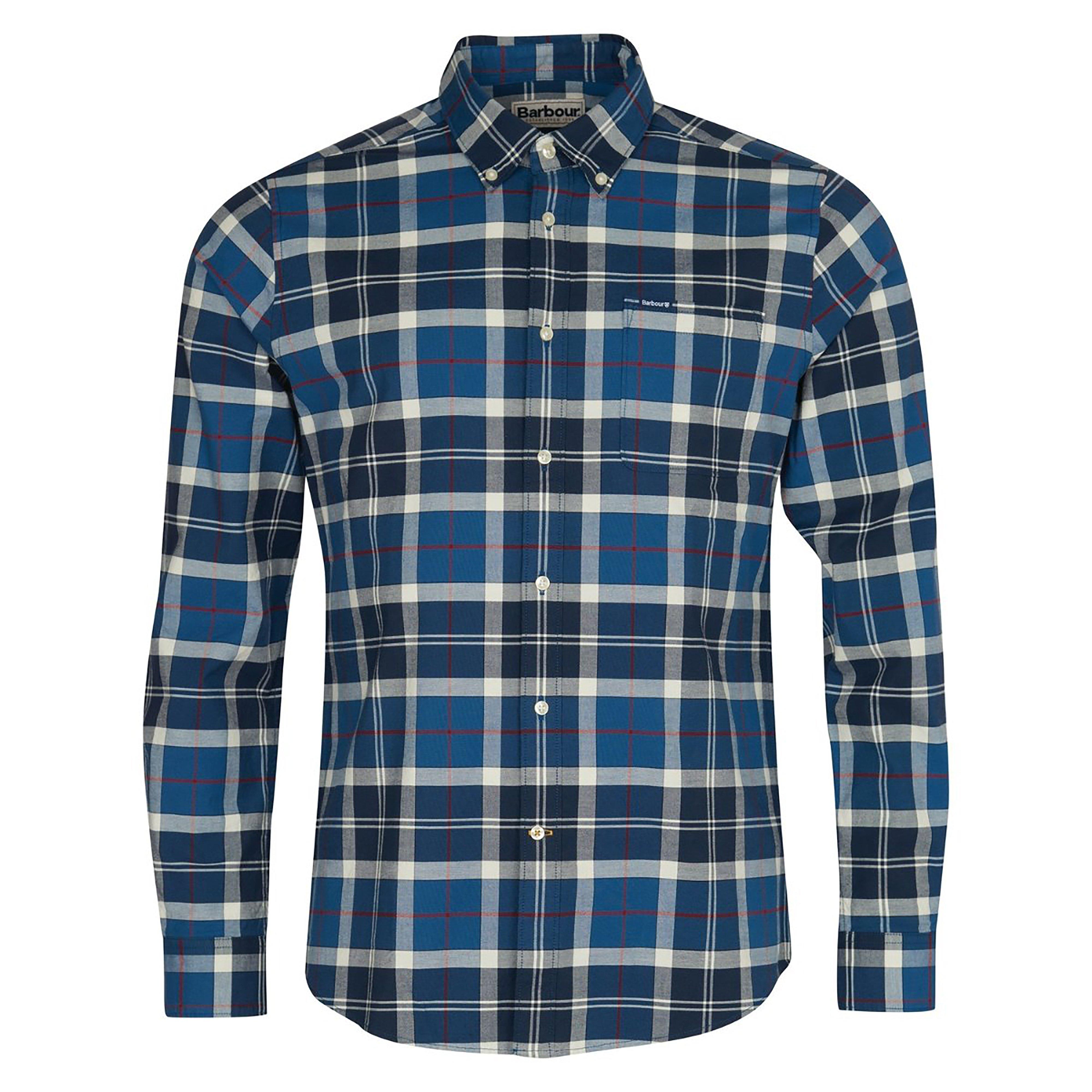Mens Lewis Tailored Shirt Sum Navy