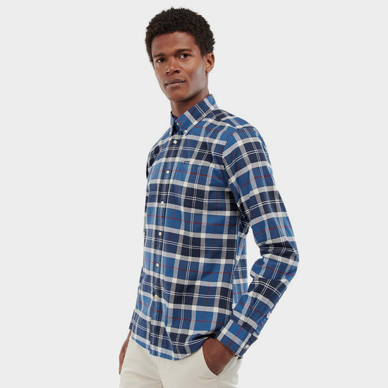 Mens Lewis Tailored Shirt Sum Navy