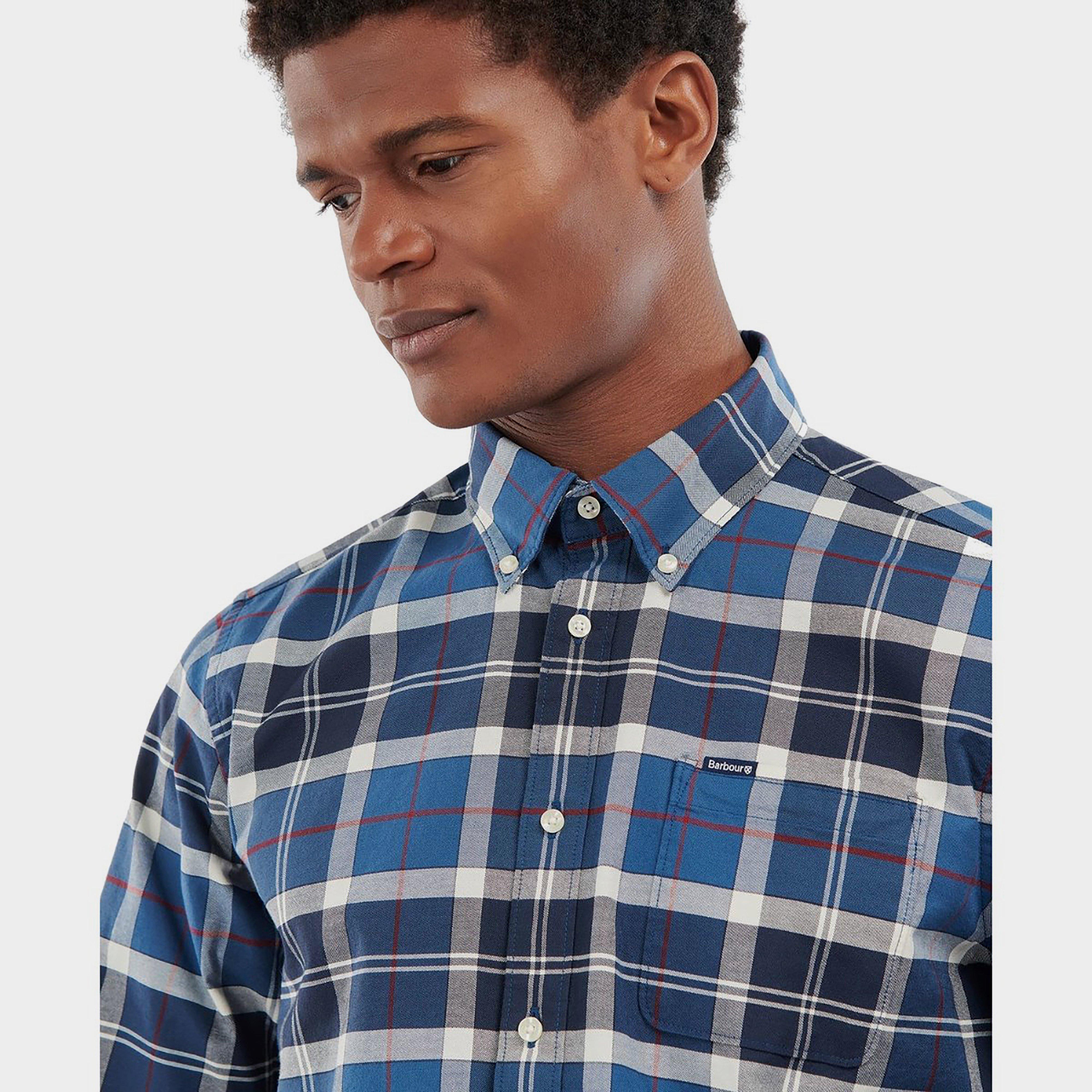 Mens Lewis Tailored Shirt Sum Navy