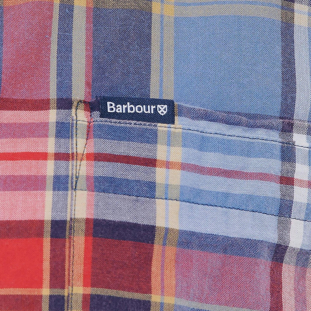 Mens Abney Short Sleeved Tailored Shirt Mid Blue