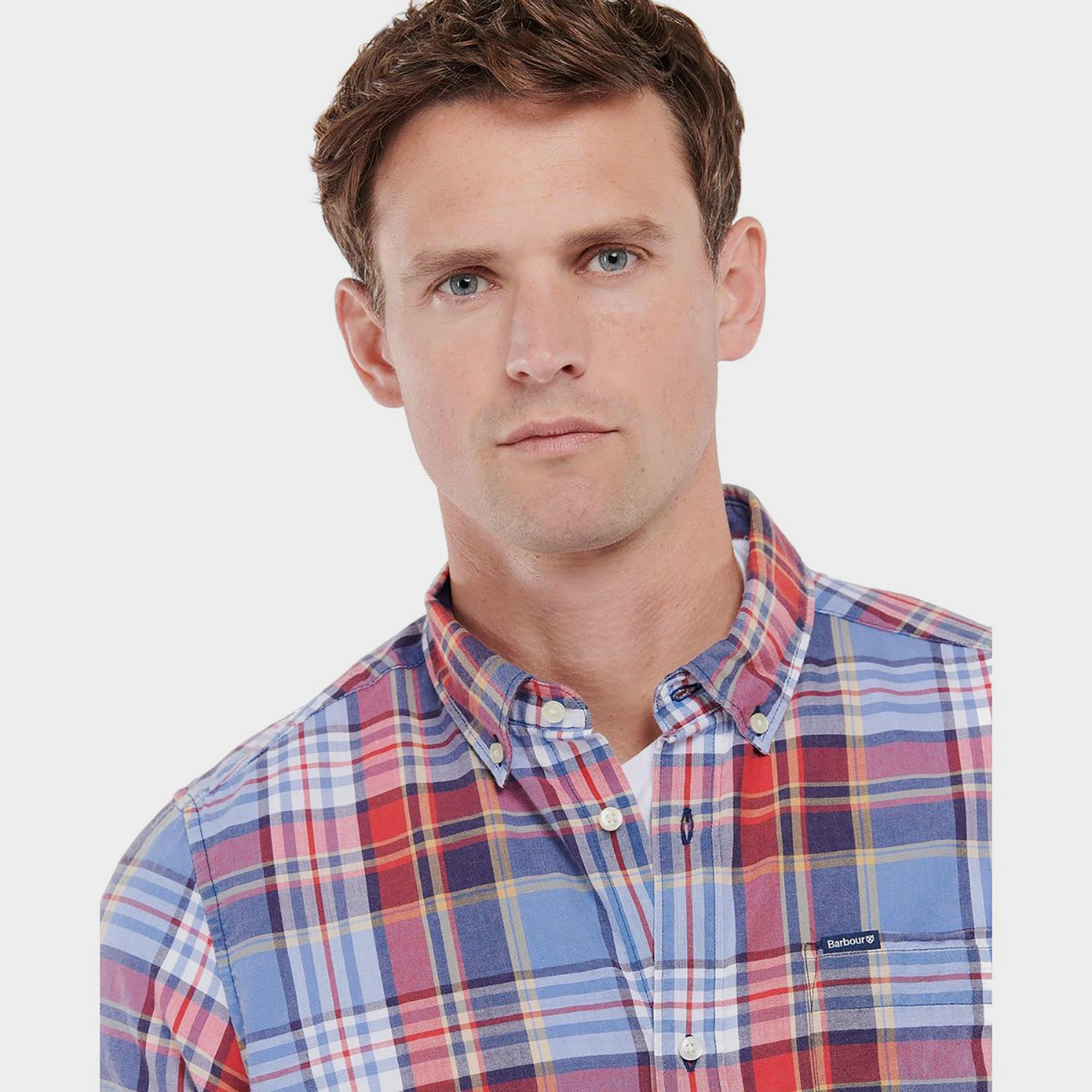 Mens Abney Short Sleeved Tailored Shirt Mid Blue