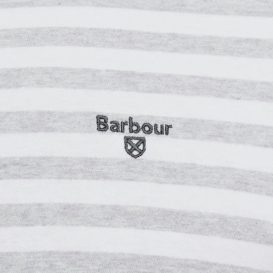 Mens Quay Stripe T-Shirt Grey Marl