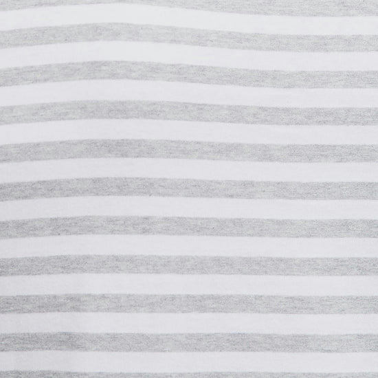 Mens Quay Stripe T-Shirt Grey Marl