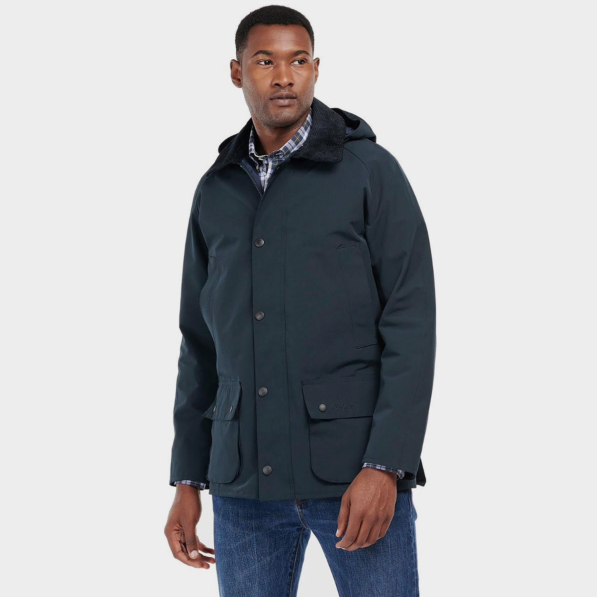 Mens Waterproof Ashby Jacket Navy Dress