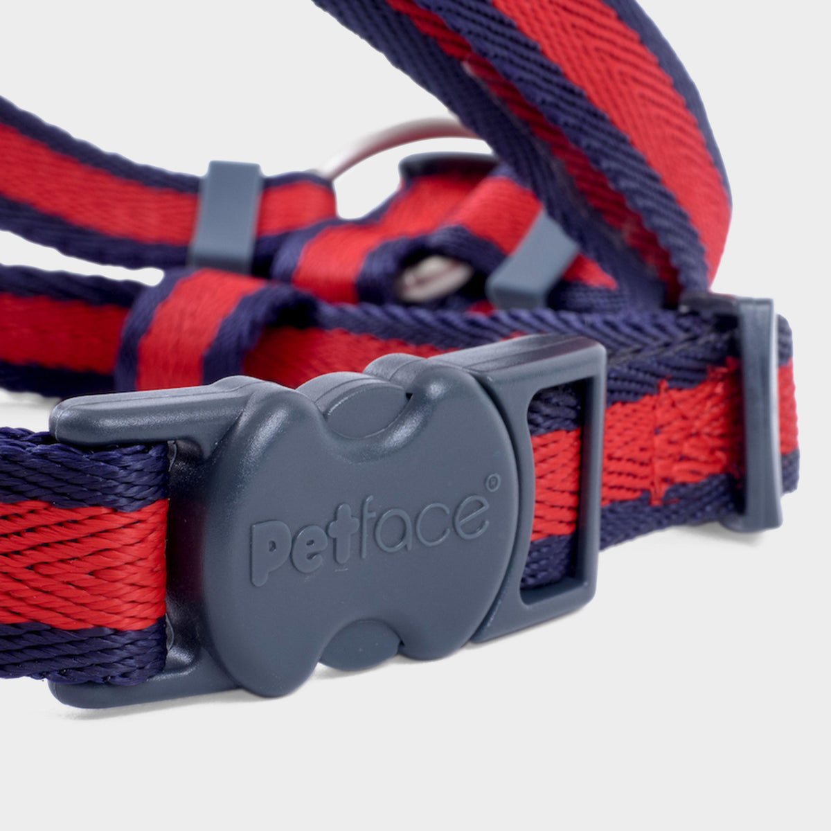 Scarlet Stripe Dog Harness Red/Navy
