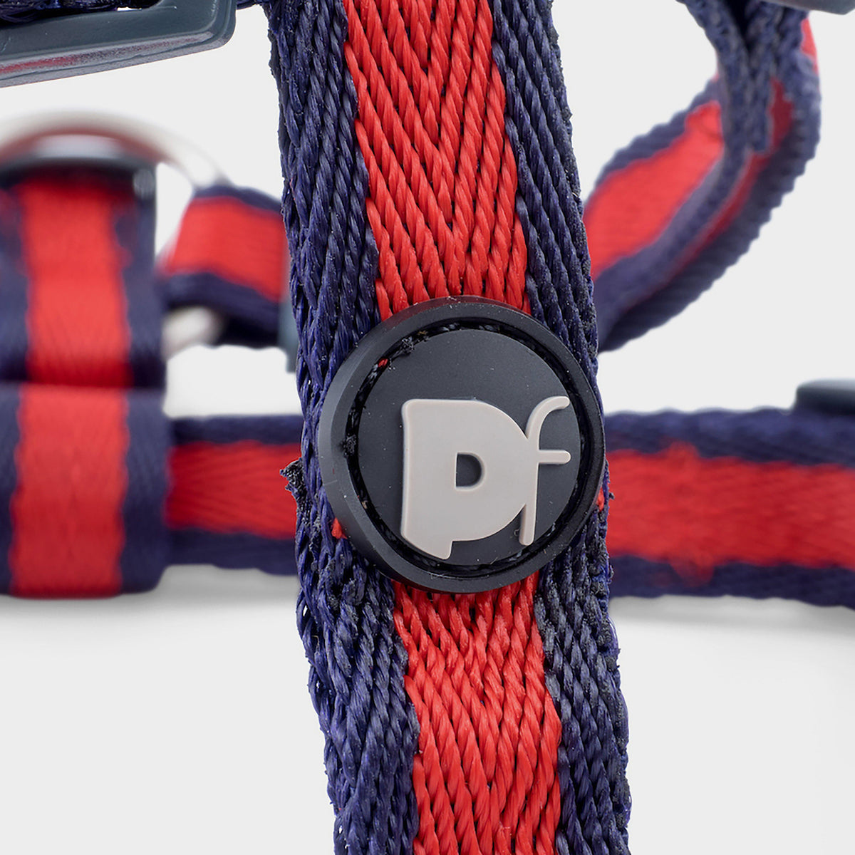Scarlet Stripe Dog Harness Red/Navy