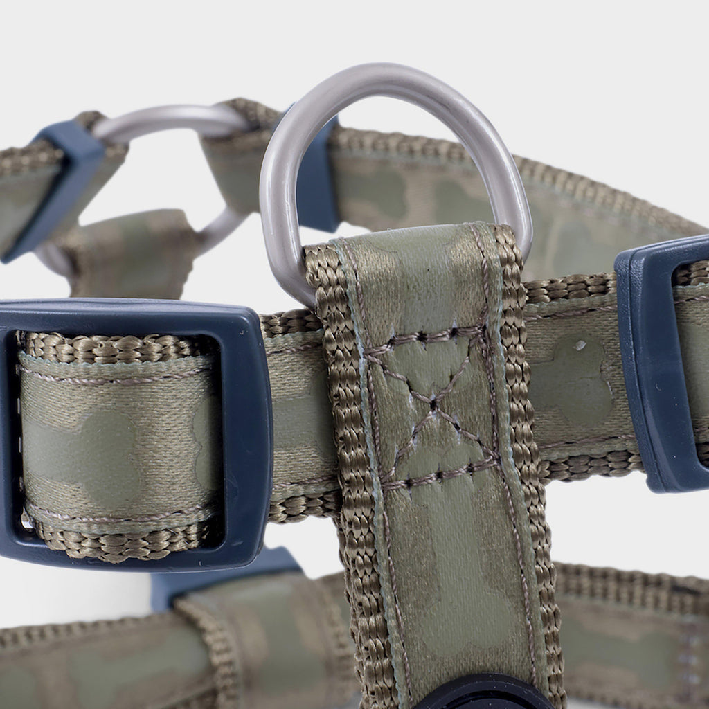 Country Green Bones Dog Harness