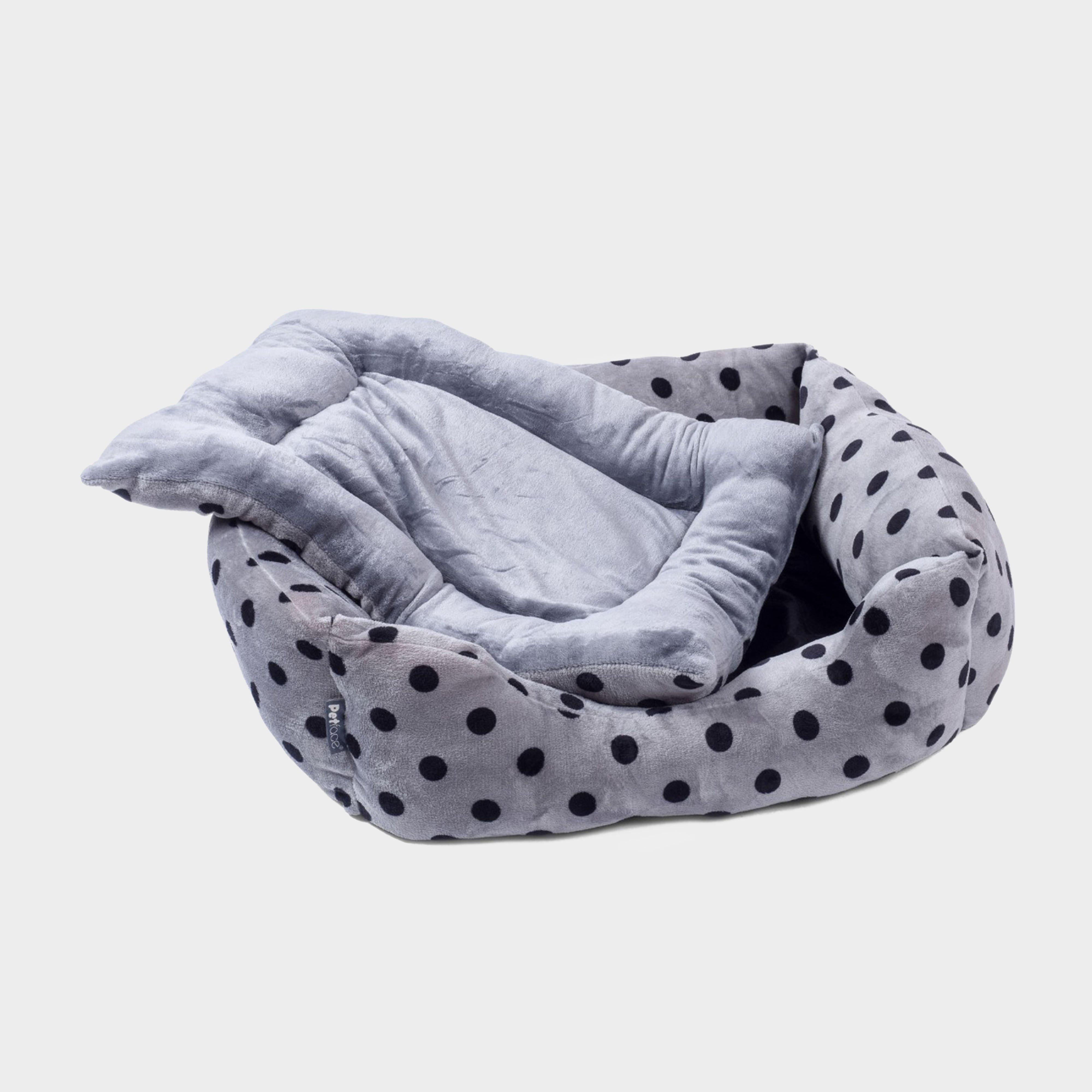 Plush Square Bed Grey