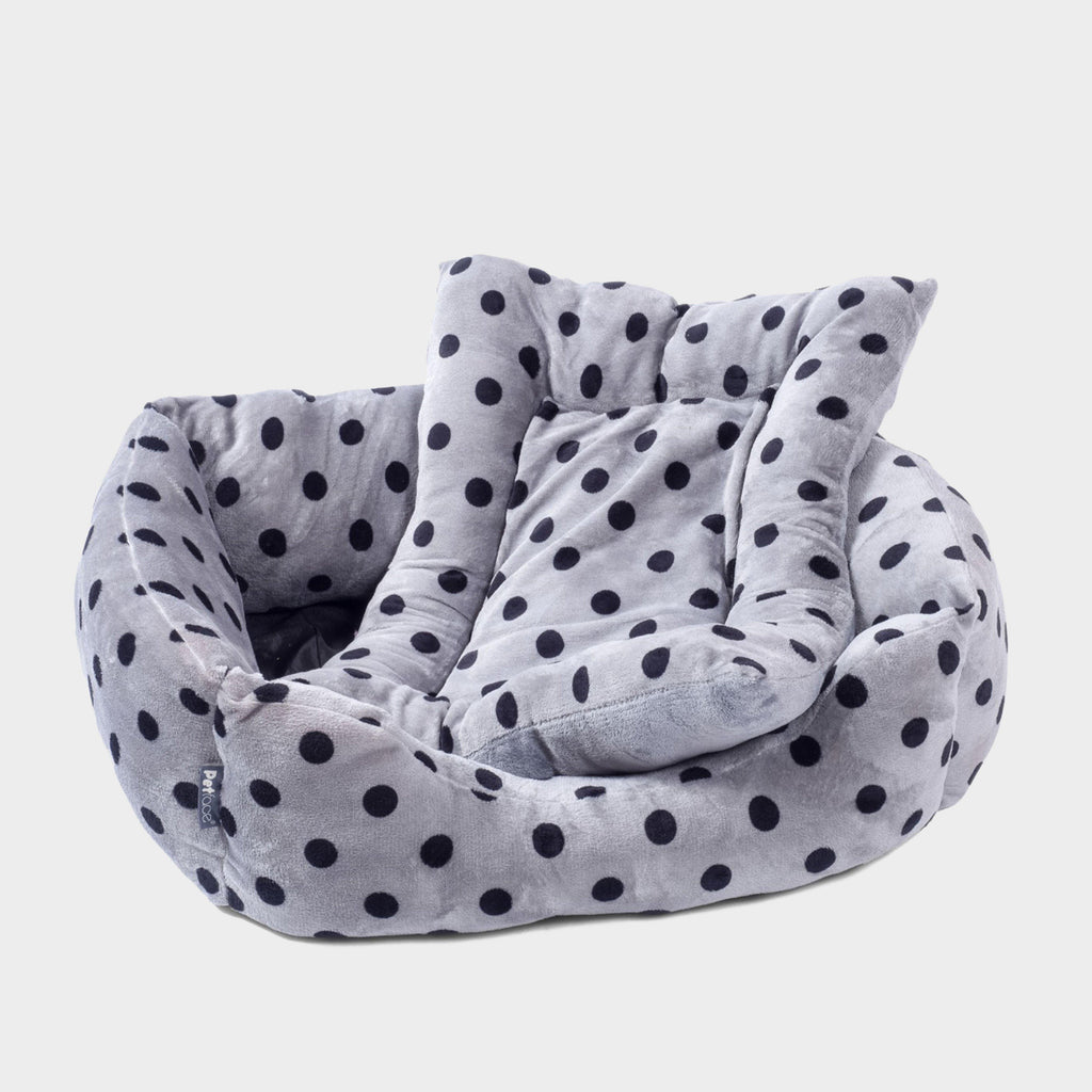 Plush Square Bed Grey