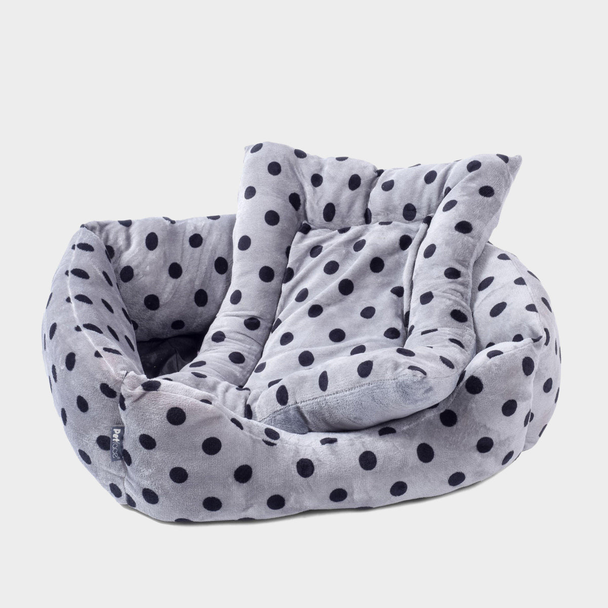 Plush Square Bed Grey