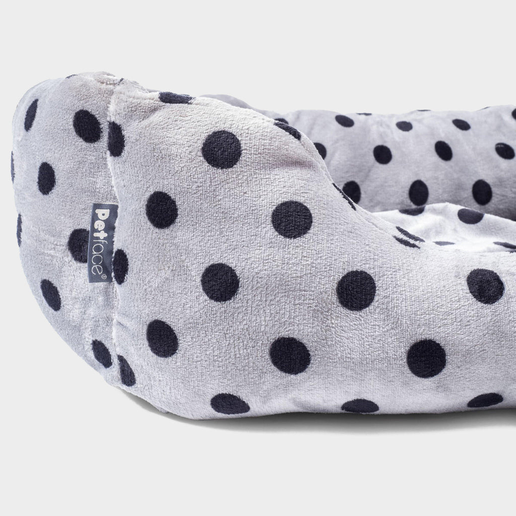 Plush Square Bed Grey