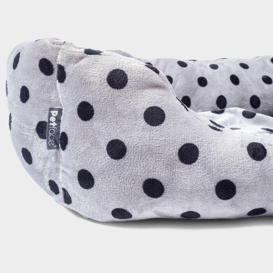 Plush Square Bed Grey