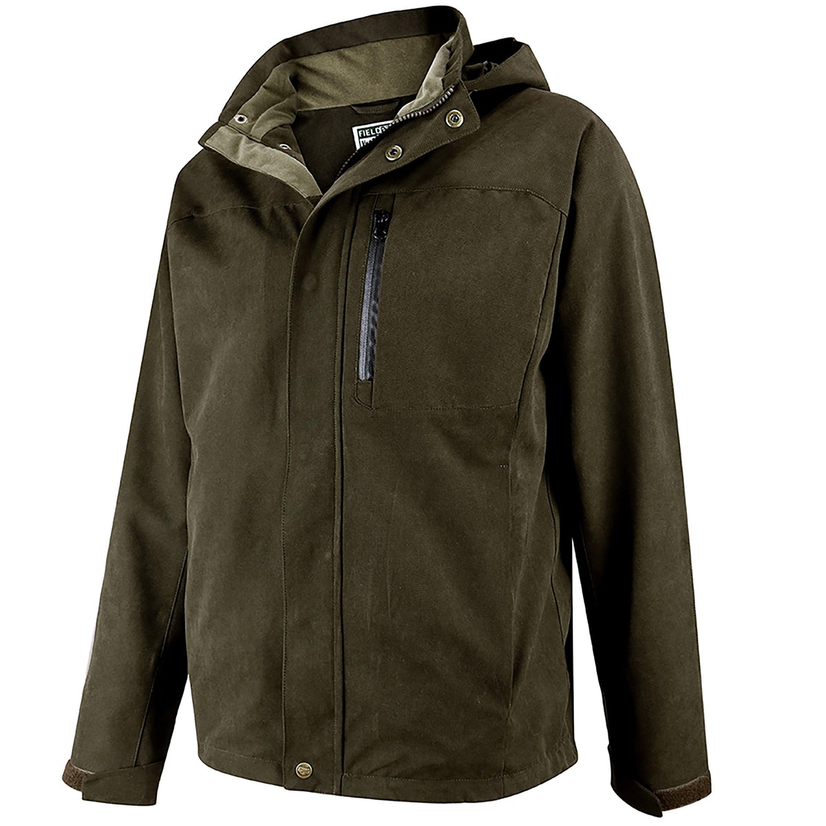 Mens Struther Waterproof Zip Jacket Dark Green