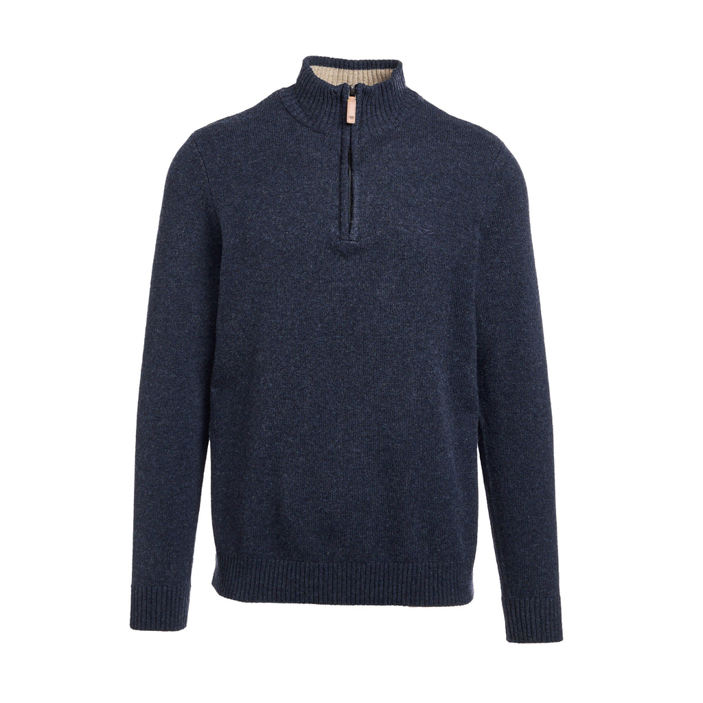 Mens Lothian 1/4 Zip Pullover Indigo