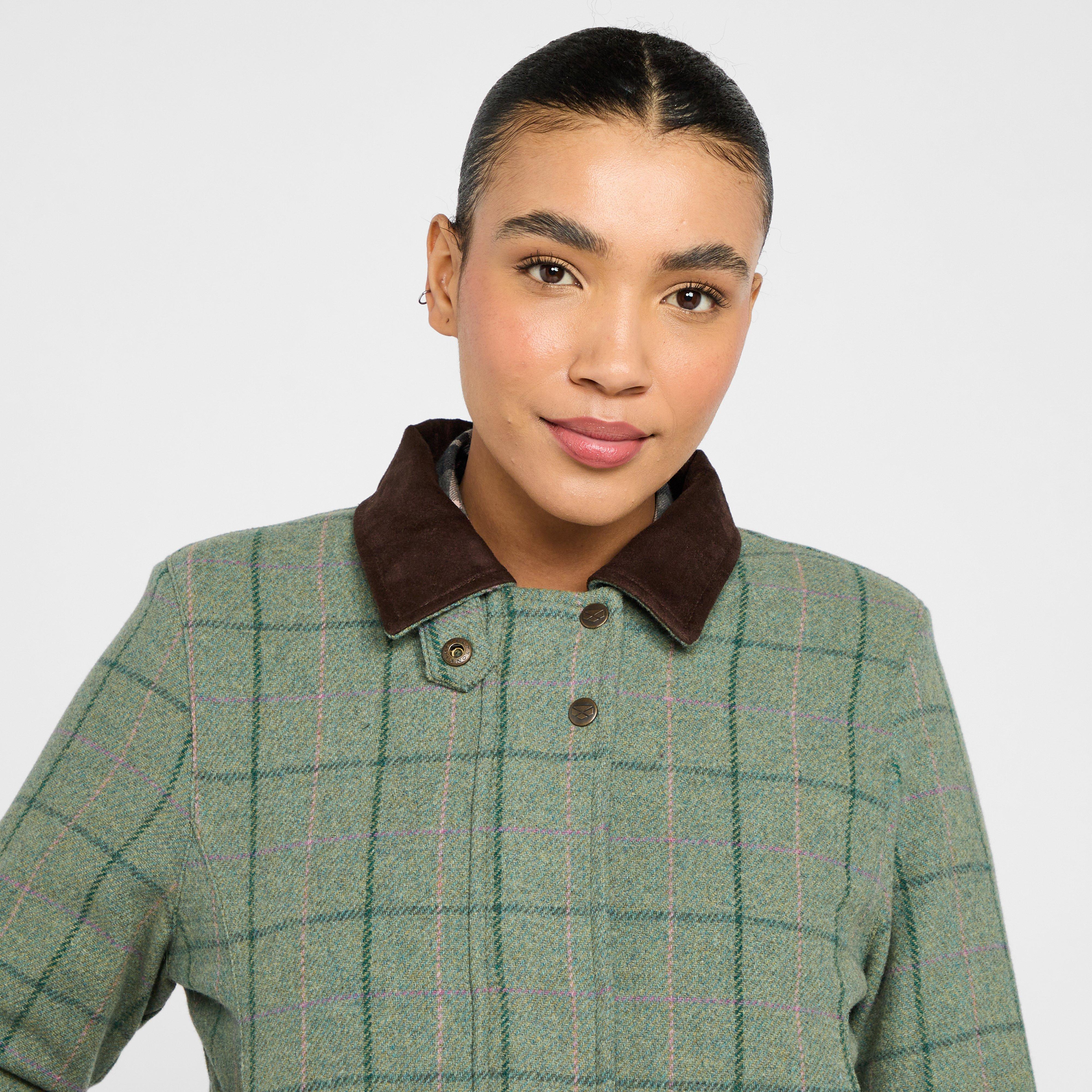 Womens Roslin Technical Tweed Field Coat Spring Bracken