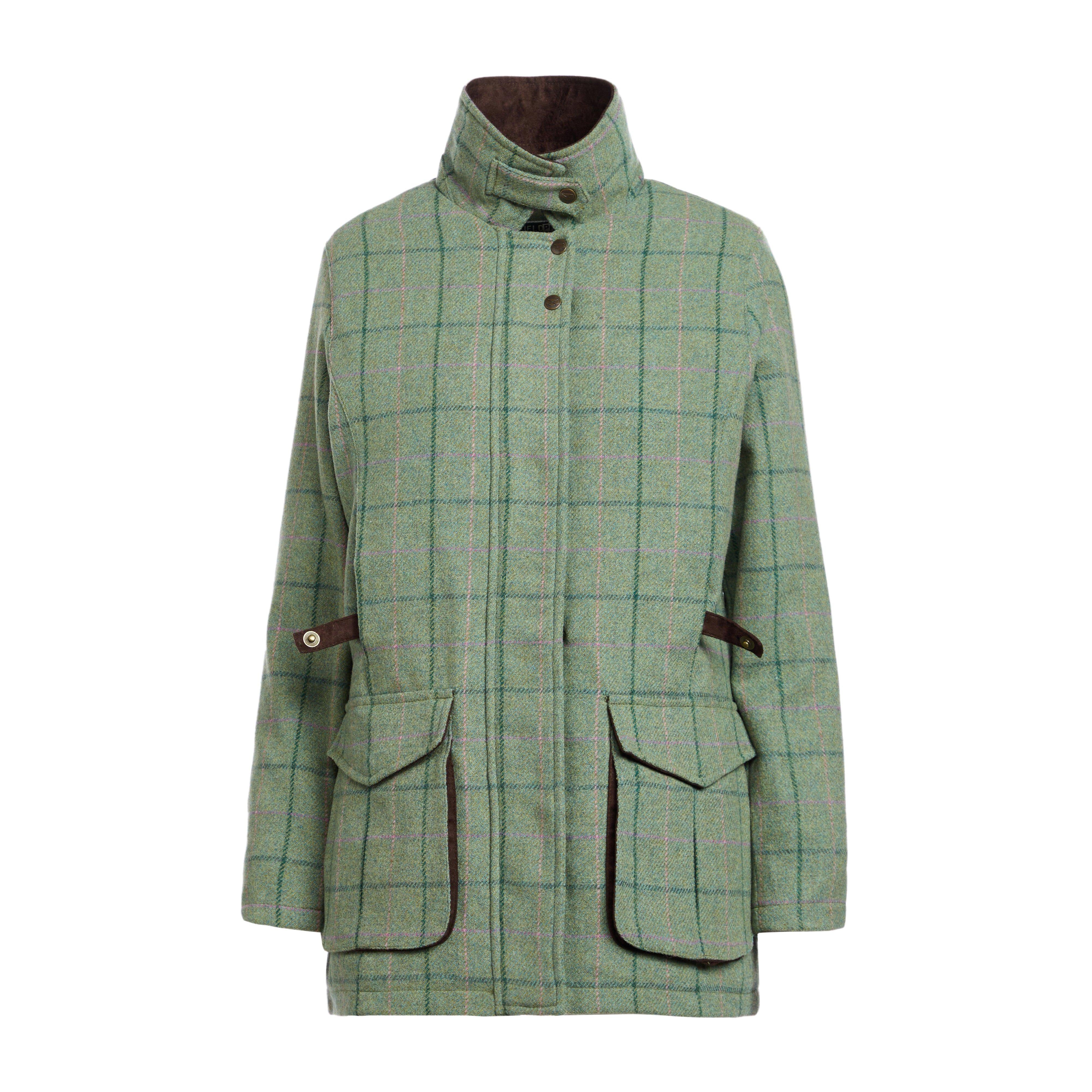 Womens Roslin Technical Tweed Field Coat Spring Bracken