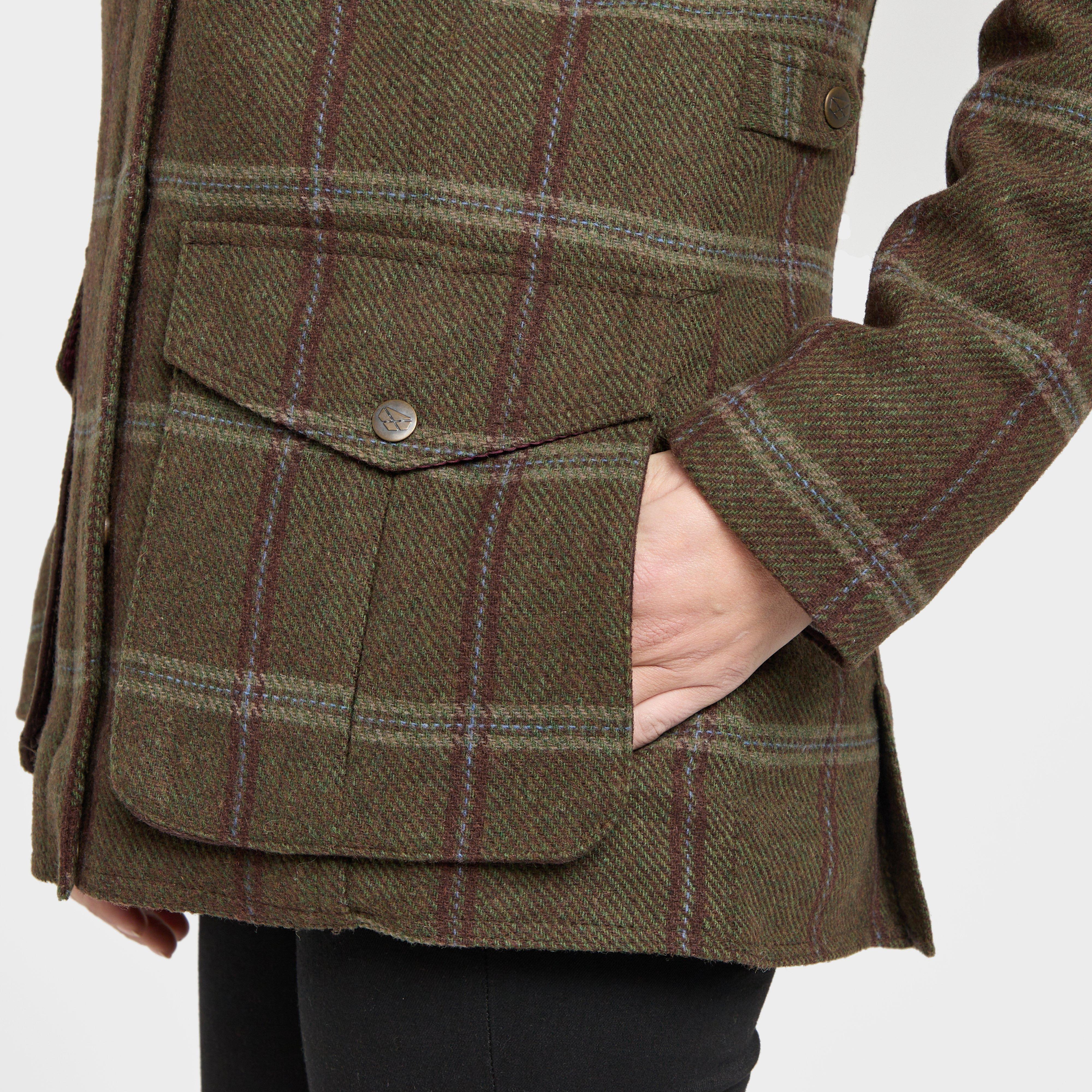 Womens Musselburgh Tweed Field Coat Bracken Tweed